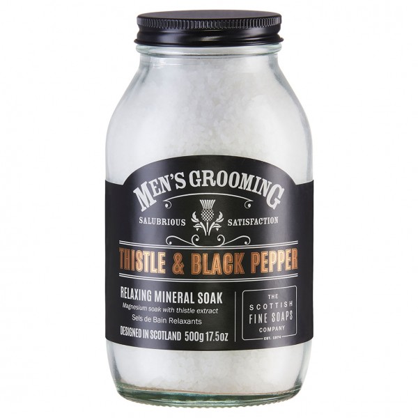Men's Grooming Thistle & Black Pepper Relaxing Mineral Soak