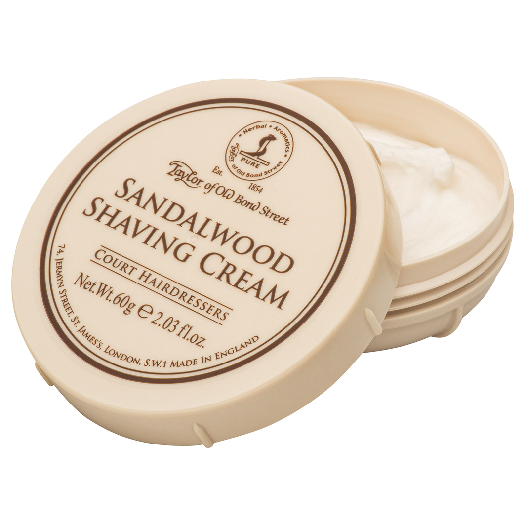 Sandalwood Shaving Cream Bowl Travel Size 60 g | Britische Rasurikonen |  Rasur