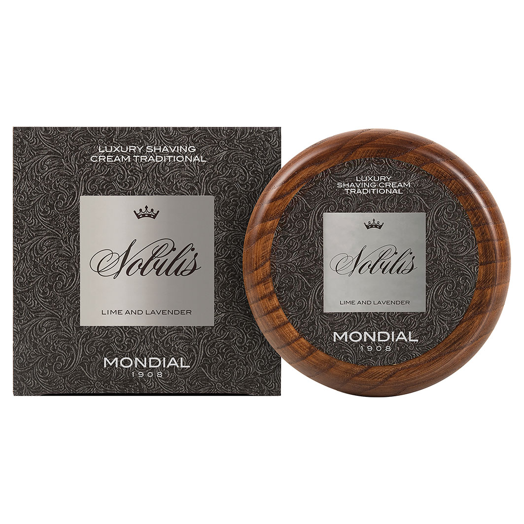 Nobilis Luxury Shaving Cream Mondial g Bowl | Traditional Wooden | 140 Marken