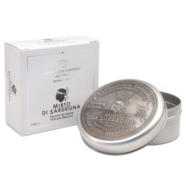 Mirto di Sardegna Shaving Soap Aluminium Jar