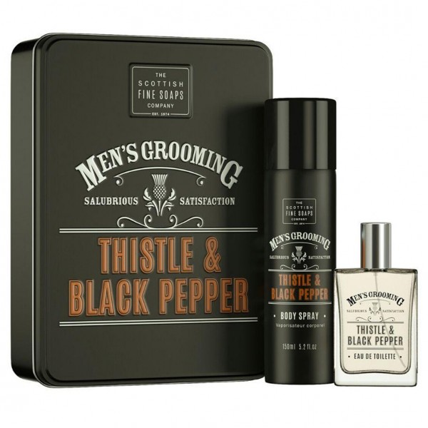 Men's Grooming Thistle & Black Pepper Duo Gift Set