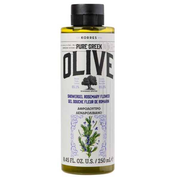 OLIVE Pure Greek Olive & Rosemary Flower Duschgel
