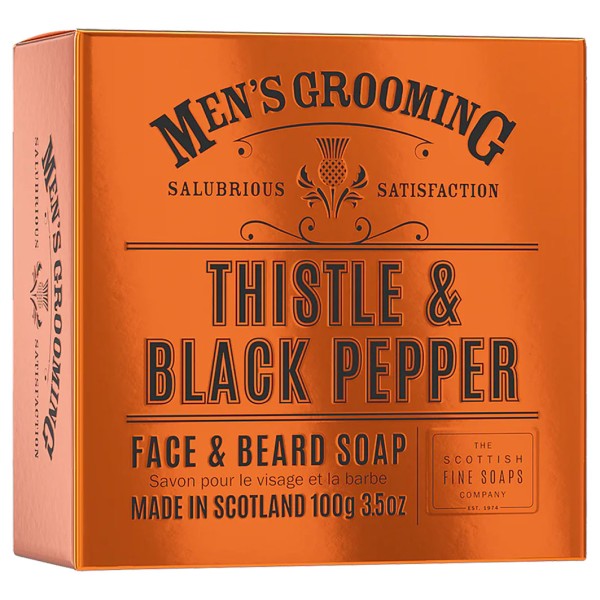 Men's Grooming Thistle & Black Pepper Face & Beard Soap