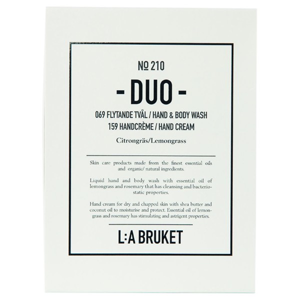 No. 210 Duo-kit Liquid Soap/Hand Cream Lemongrass 190 ml