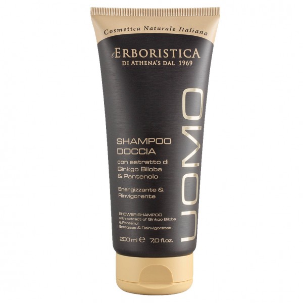 Erboristica di Athena´s UOMO Dusch-Shampoo mit Extrakt von Ginko Biloba und Panthenol - Anregend