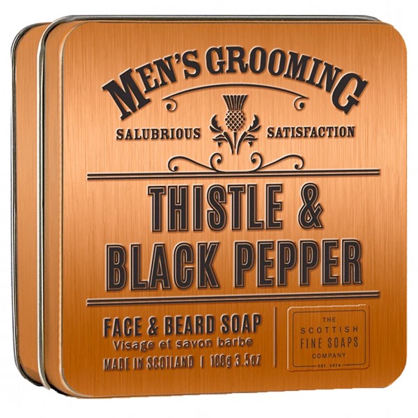 Men's Grooming Thistle & Black Pepper Face & Beard Soap