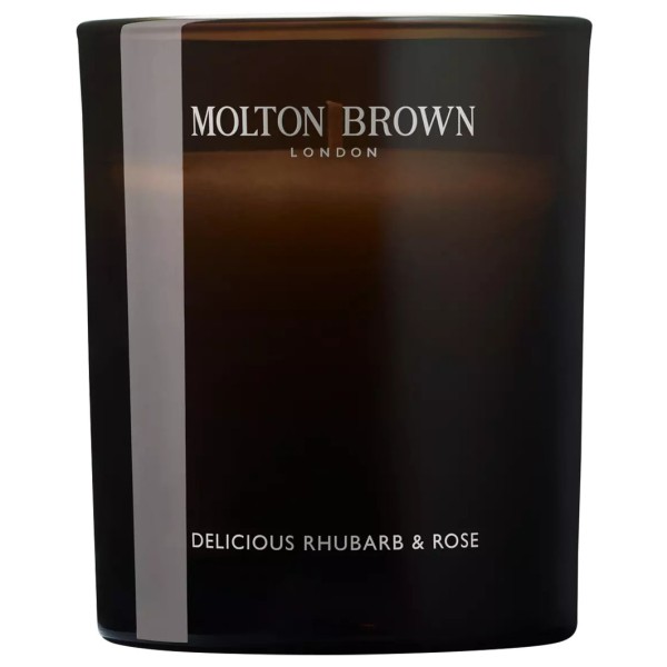 Delicious Rhubarb & Rose Signature Scented Candle (Single Wick)